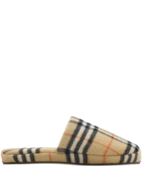 checked slippers by BURBERRY