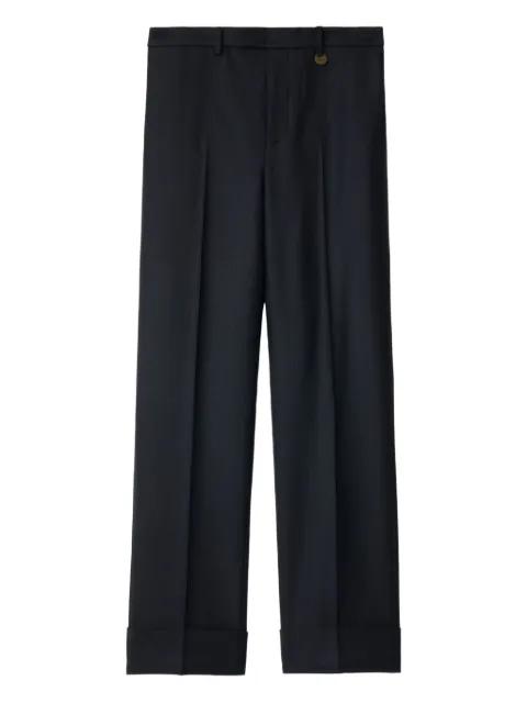 checked straight-leg trousers by BURBERRY