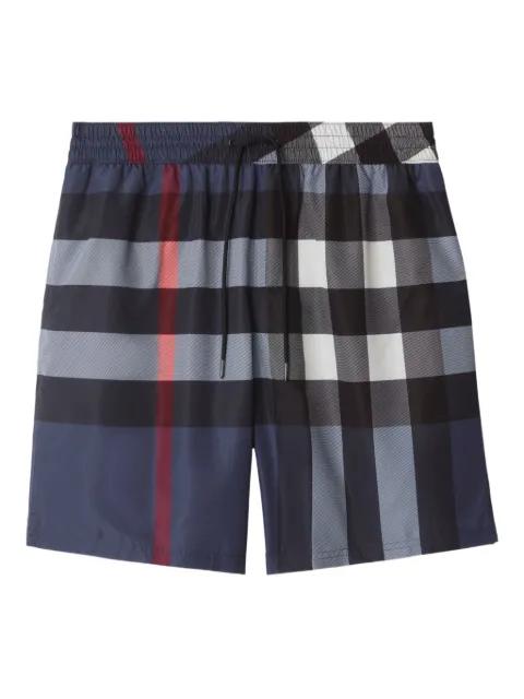 checked swim shorts by BURBERRY
