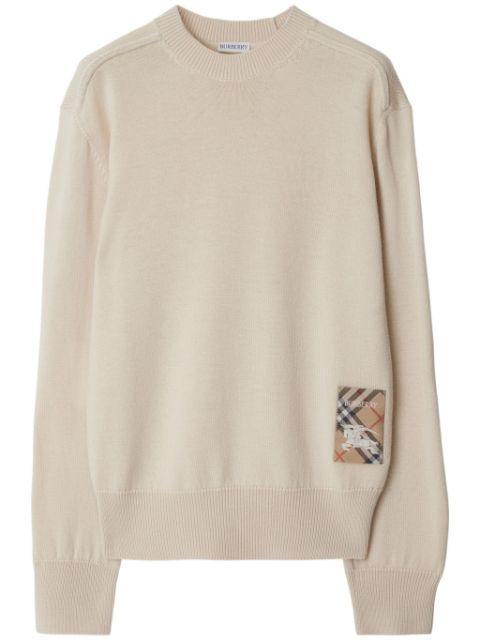 checked wool jumper by BURBERRY