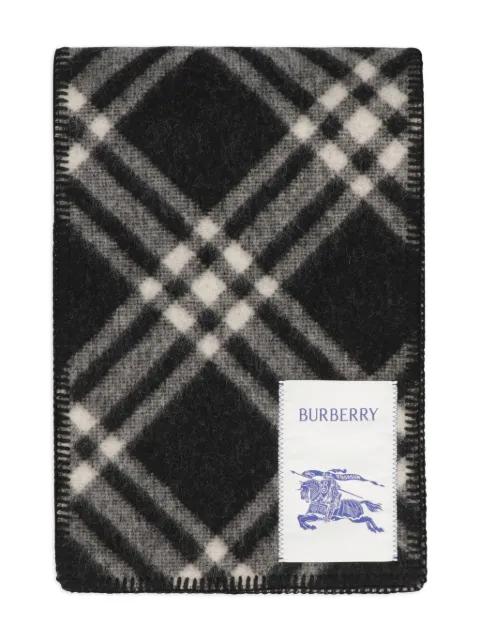 checked wool scarf by BURBERRY