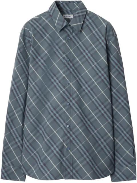 checkered cotton shirt by BURBERRY