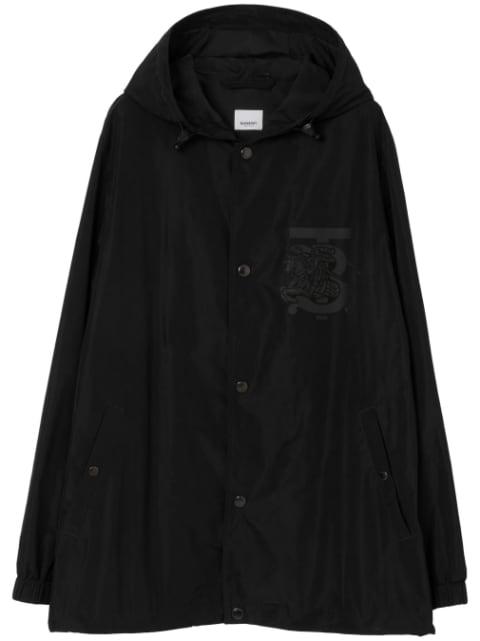 chest logo-print hoodied jacket by BURBERRY