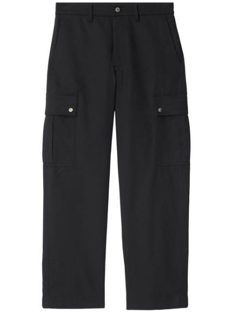 cotton blend cargo trousers by BURBERRY