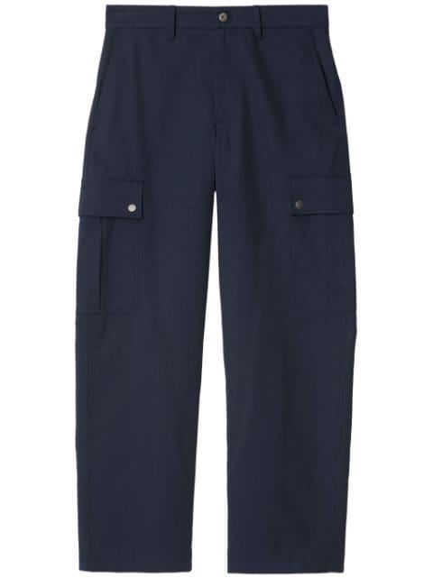 cotton blend cargo trousers by BURBERRY