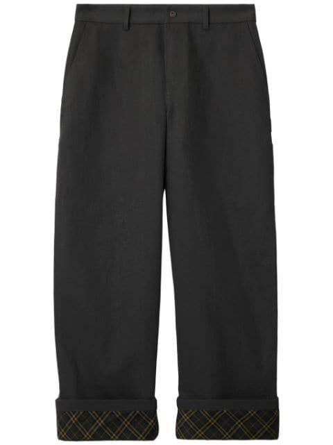 cotton carpenter trousers by BURBERRY