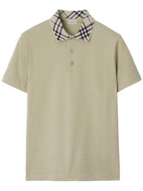 cotton polo shirt by BURBERRY