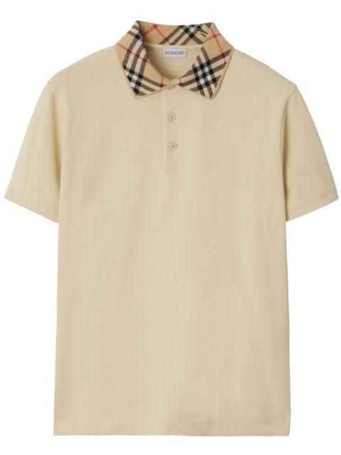cotton polo shirt by BURBERRY