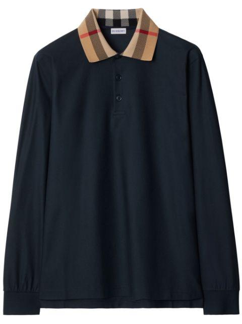 cotton polo shirt by BURBERRY