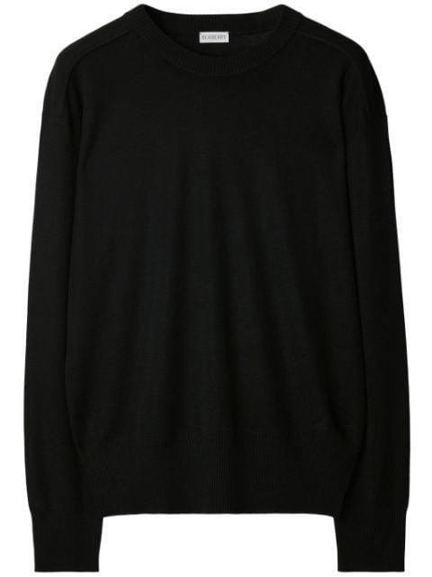 crew-neck wool jumper by BURBERRY