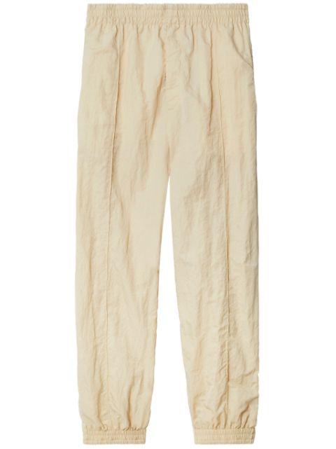 crinkled wide-leg track pants by BURBERRY