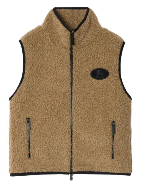 cropped fleece gilet by BURBERRY cropped fleece gilet by BURBERRY