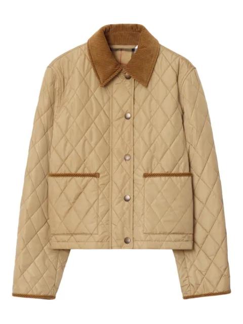 cropped quilted jacket by BURBERRY