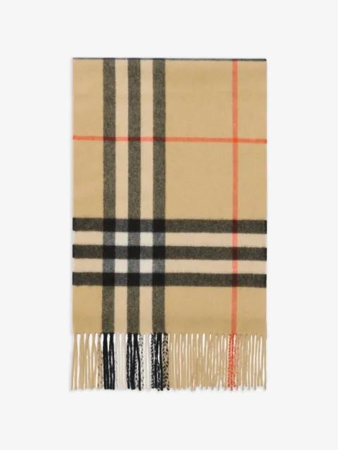 crystal gradient Check cashmere scarf by BURBERRY