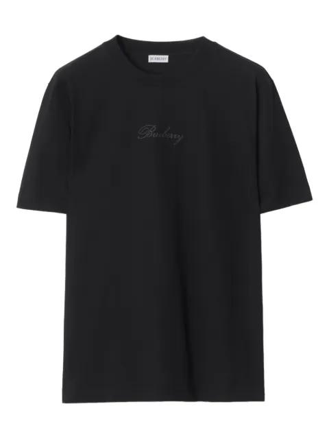 cursive logo cotton T-shirt by BURBERRY