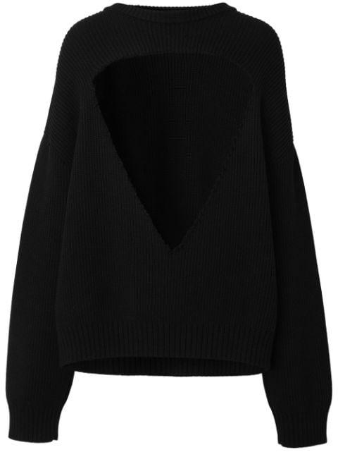 cut-out wool jumper by BURBERRY