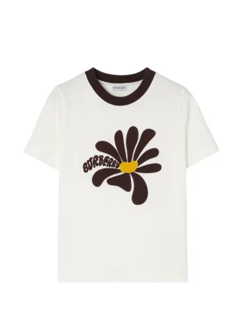 daisy pattern cotton T-shirt by BURBERRY