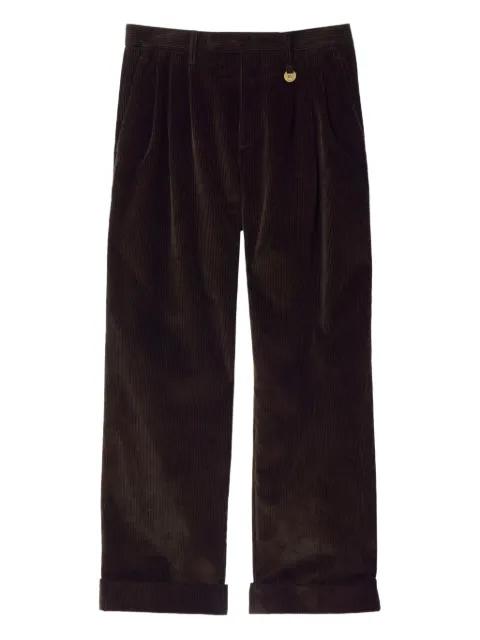 darted corduroy trousers by BURBERRY
