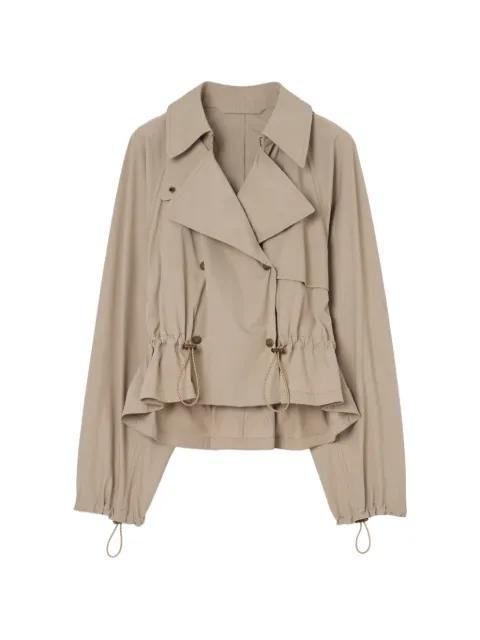 detachable-hood stretch-nylon jacket by BURBERRY