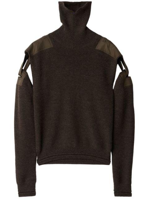 detachable-sleeve wool jumper by BURBERRY