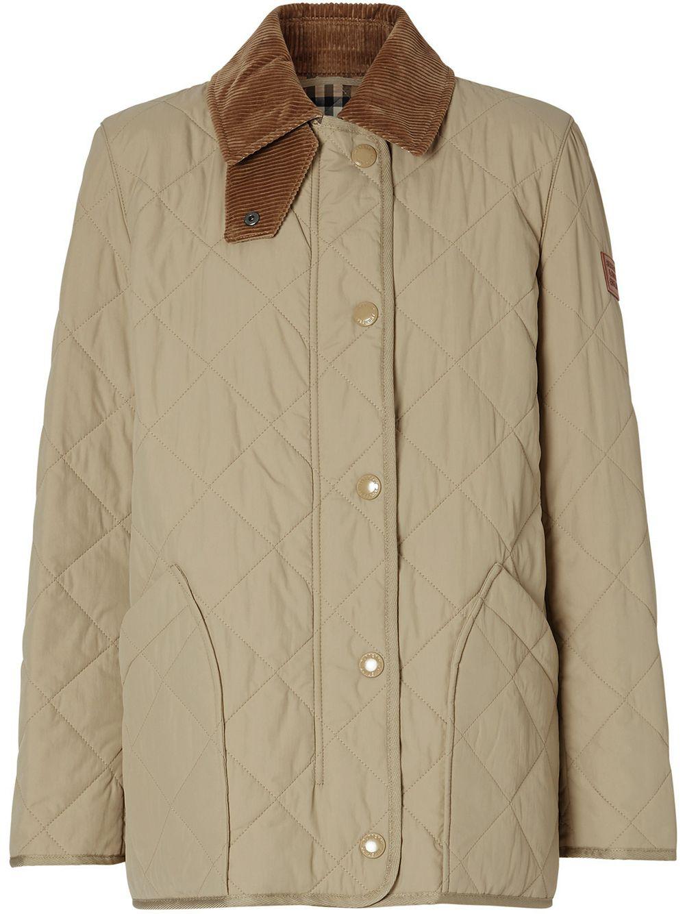 diamond quilted barn jacket by BURBERRY