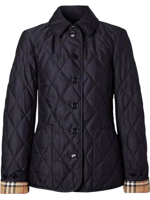 diamond-quilted thermoregulated jacket by BURBERRY