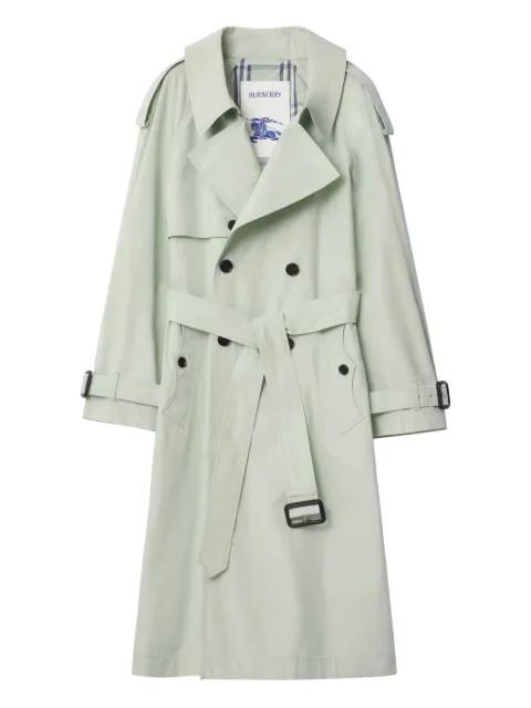 double-breasted belted trench coat by BURBERRY