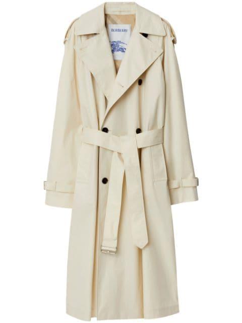 double-breasted cotton trench coat by BURBERRY