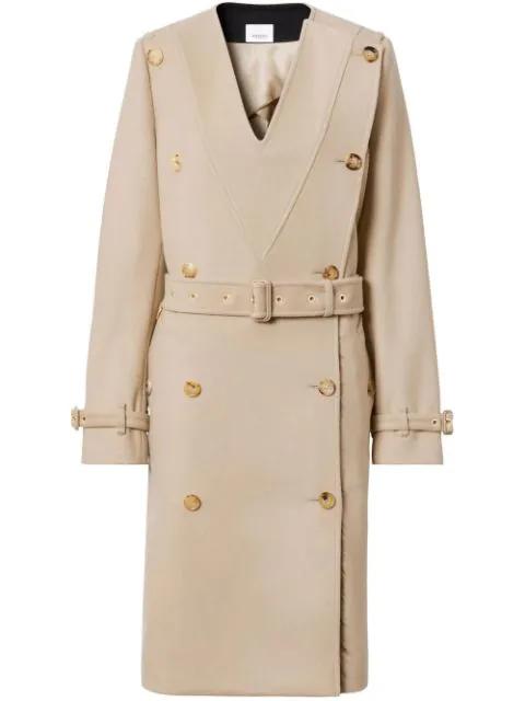double-breasted trench coat by BURBERRY