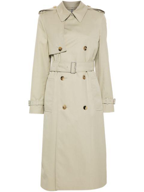 double-breasted trench coat by BURBERRY