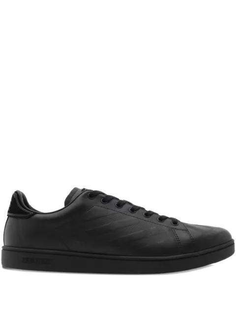 embossed Check leather sneakers by BURBERRY