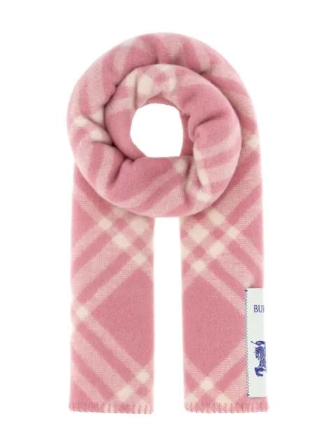 embroidered checked scarf by BURBERRY