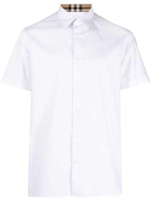 embroidered cotton shirt by BURBERRY