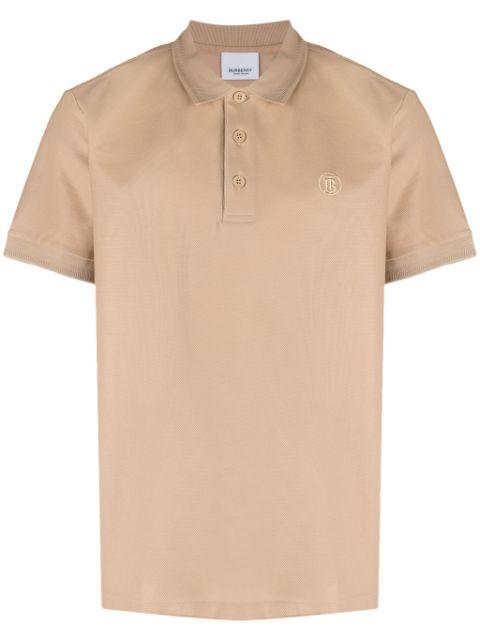 embroidered-logo cotton polo shirt by BURBERRY