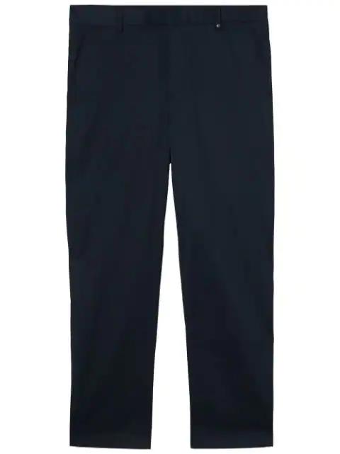 embroidered monogram straight-leg trousers by BURBERRY