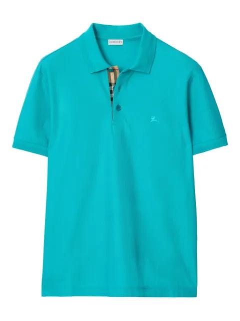 embroidery-logo polo shirt by BURBERRY