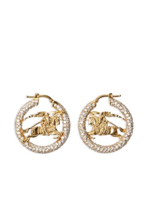 equestrian-knight hoop earrings by BURBERRY