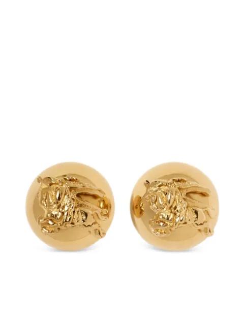 equestrian-knight sphere stud earrings by BURBERRY