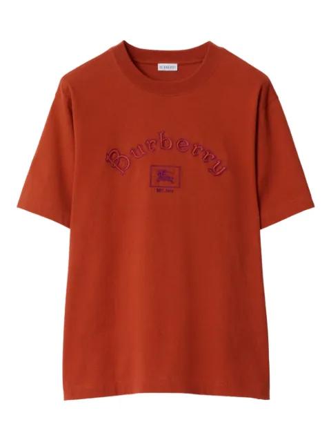 equestrian-print logo T-shirt by BURBERRY