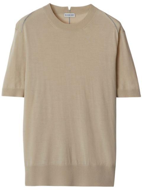 fine-knit wool top by BURBERRY