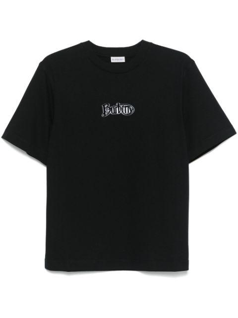 flocked-logo T-shirt by BURBERRY