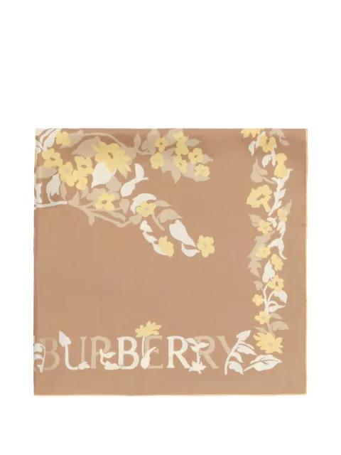 floral EKD silk scarf by BURBERRY