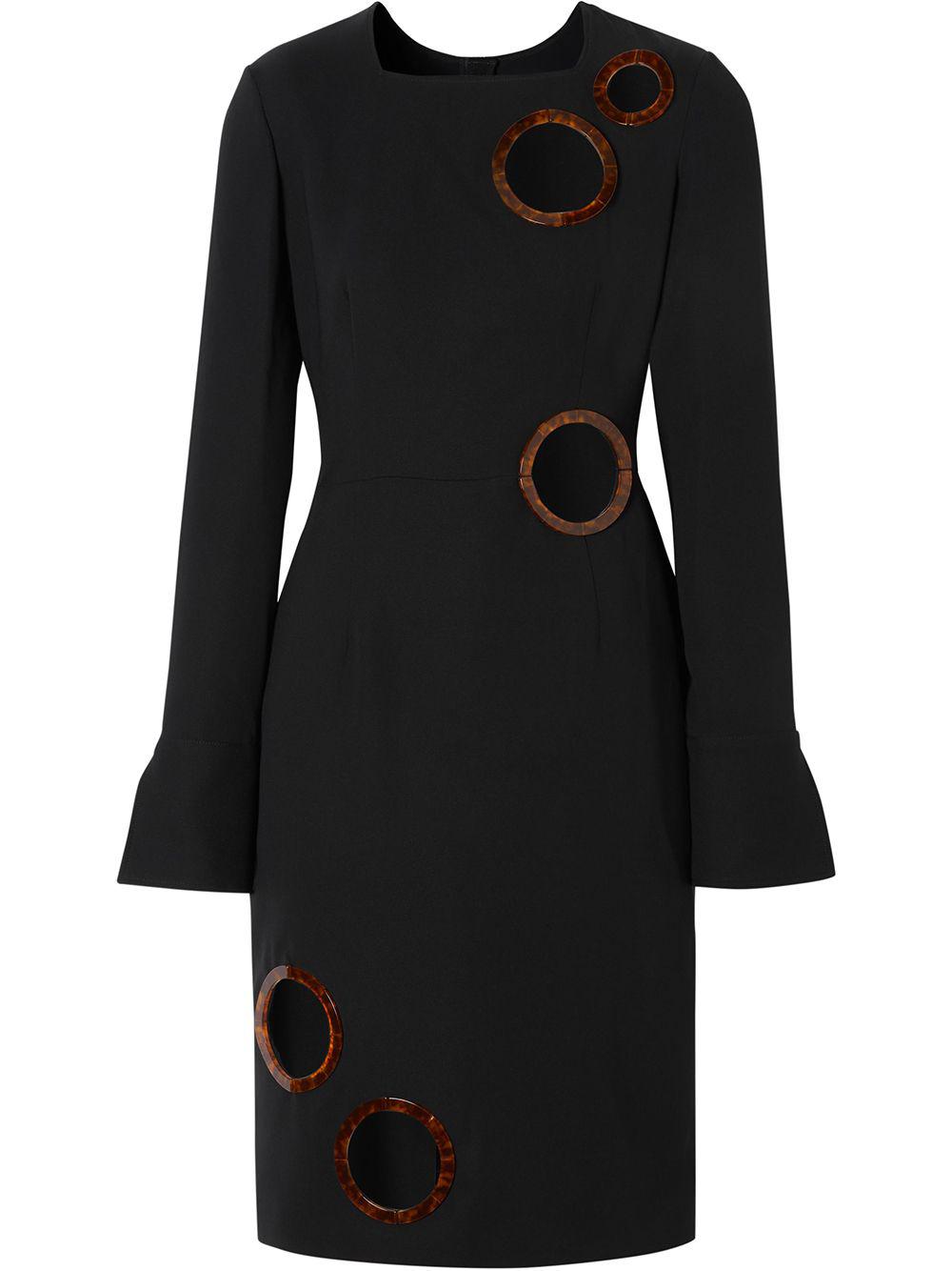 framed cut-out shift dress by BURBERRY