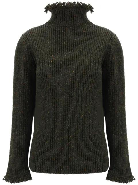 fringed-edge sweater by BURBERRY