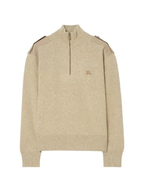 funnel-neck Equestrian sweater by BURBERRY