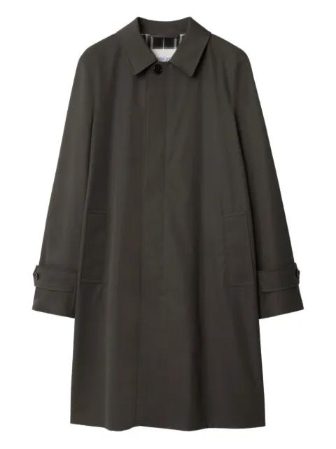 gabardine check-lined coat by BURBERRY