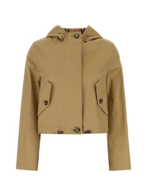 gabardine cropped parka by BURBERRY