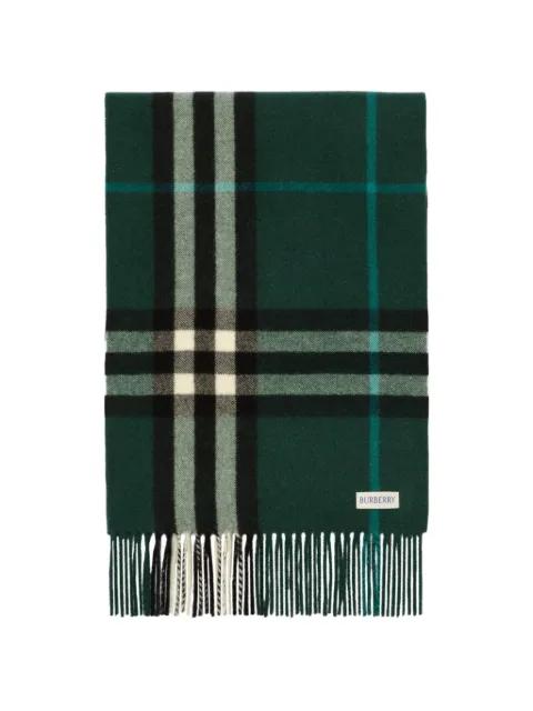 gradient Check cashmere scarf by BURBERRY