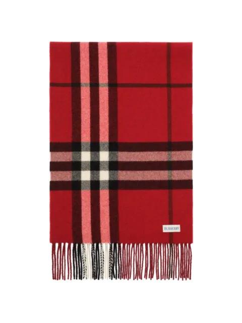 gradient Check cashmere scarf by BURBERRY