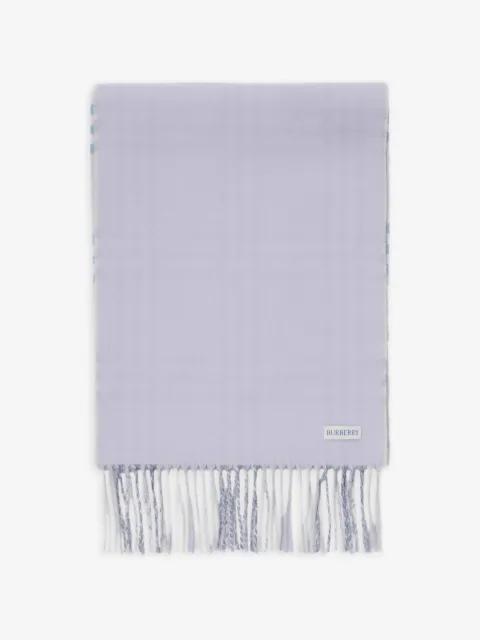 gradient Check cashmere scarf by BURBERRY